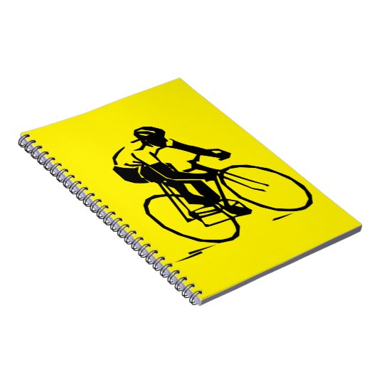 Gelbes Radfahren Notizblock (Rechte Seite)
