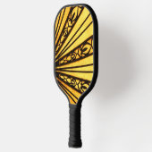 Gelbes Radialmuster Pickleball Schläger (Links)