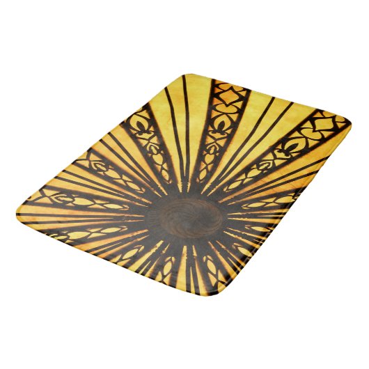 Gelbes Radiant Sunbury Badematte (Schrägansicht)