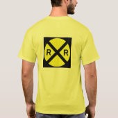 Gelbes Railfan Kleid T-Shirt (Rückseite)