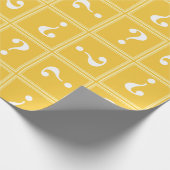Gelbes Rätsel Geschenkpapier (Ecke)