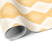 Gelbes Rautenmuster Geschenkpapier (Rolleneckpunkt)