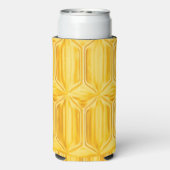 Gelbes Rautenmuster kann kühler werden Selters Dosenkühler (Seltzer Rückseite)