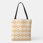 Gelbes Rautenmuster Tasche (Rückseite)