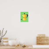 Gelbes Regenbogen-Espresso-Poster Poster (Küche)