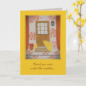 Gelbes Regengestänge nach Regen wird gut Karte (Gelbe Blume)