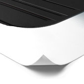 Gelbes Rennwagen mit Checkbox Poster (Ecke)