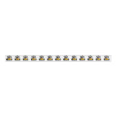 Gelbes Rennwagen mit Checkbox Ripsband (Vorderseite)