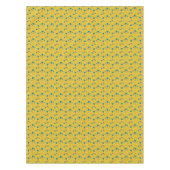 Gelbes Retro Dotro-Universum Tischdecke (Vorderseite)