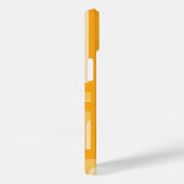 Gelbes Retro geometrisches Muster Case-Mate iPhone Hülle (Rückseite / Rechts)