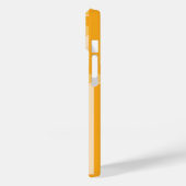 Gelbes Retro geometrisches Muster Case-Mate iPhone Hülle (Rückseite / Links)