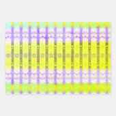 Gelbes Rokoko Geschenkpapier Set (Vorderseite 3)