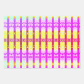 Gelbes Rokoko Geschenkpapier Set (Vorderseite 2)