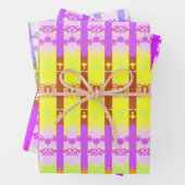 Gelbes Rokoko Geschenkpapier Set (Beispiel)