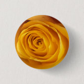 Gelbes Rosa Foto Button (Vorderseite)