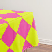 Gelbes Rosa Muster für das Diamant-Schachbrett Tischdecke (Beispiel)