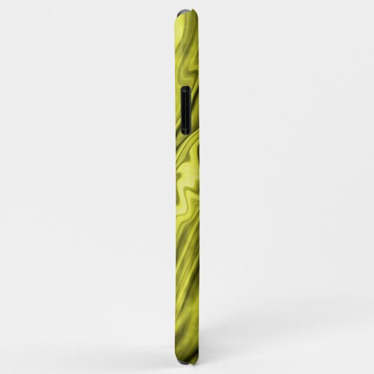 Gelbes rosa, unscharfes Marmormuster Case-Mate iPhone Hülle (Hinten/Rechts)