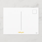 Gelbes Rose abstrakte Originalvorlage Postkarte (Rückseite)