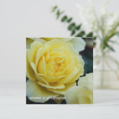 Gelbes Rose DSC3677 Save The Date (Stehend Vorderseite)