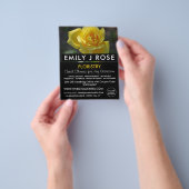 Gelbes Rose, floristrische Werbung Flyer (Gruppe)
