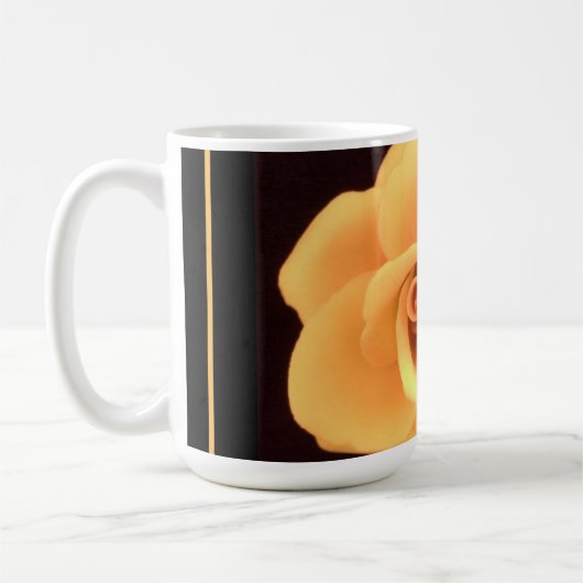 Gelbes Rose, Foto 2004. Kaffeetasse (Links)