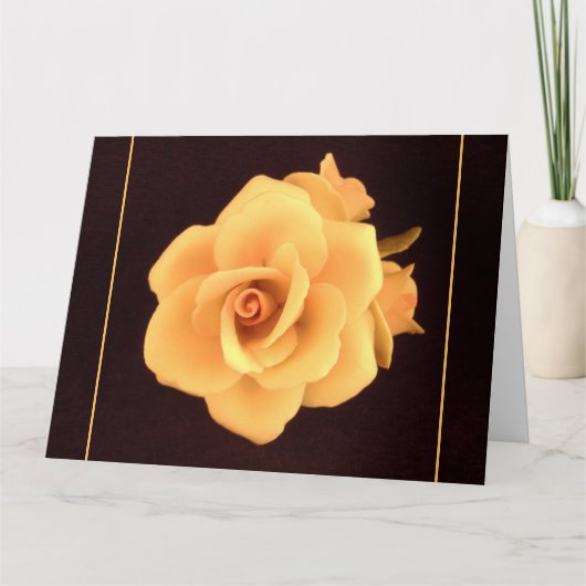 Gelbes Rose, Foto 2004. Karte (Vorderseite)