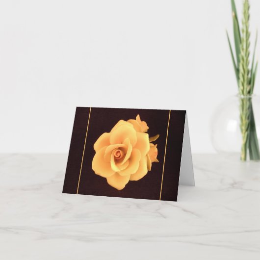 Gelbes Rose, Foto 2004. Karte (Vorderseite)