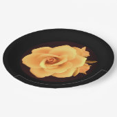 Gelbes Rose, Foto 2004. Pappteller (Schrägansicht)