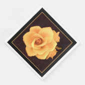 Gelbes Rose, Foto 2004. Serviette (Ecke)