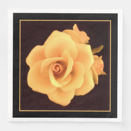 Gelbes Rose, Foto 2004. Serviette