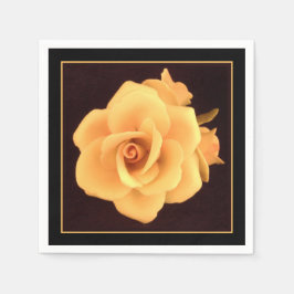 Gelbes Rose, Foto 2004. Serviette