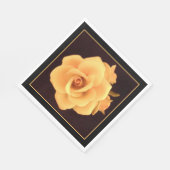 Gelbes Rose, Foto 2004. Serviette (Ecke)