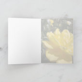 Gelbes Rose-Foto auf der Blank-Karte Karte (Innenseite)