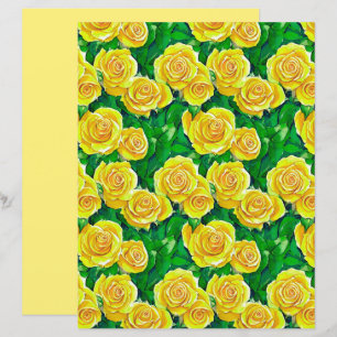 Gelbes Rose Muster