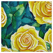 Gelbes Rose Muster Stoff (Nahaufnahme)