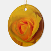 Gelbes Rose, orange Rose, romantische Rose Keramik Ornament (Links)