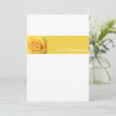 Gelbes Rosen - CP - Einladung (Stehend Vorderseite)