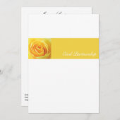 Gelbes Rosen - CP - Einladung (Vorne/Hinten)