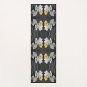 Gelbes Rosencluster Teilfarben Abstrakt Yogamatte (Vorderseite)