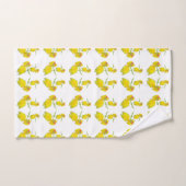 Gelbes Rosengewebe. Badhandtuch Set (Handtuch)