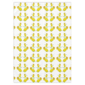 Gelbes Rosengewebe. Tischdecke (Vorderseite)