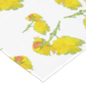 Gelbes Rosengewebe. Tischdecke (Schrägansicht)