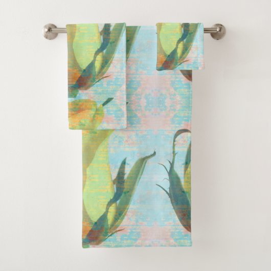 Gelbes Rosenhandtuch Set (Insitu)