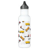 Gelbes Rot zurück zum LKW für den Schultransport Edelstahlflasche (Links)