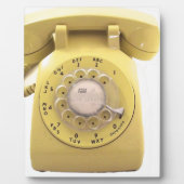 Gelbes Rotary-Telefon Fotoplatte (Vorderseite)