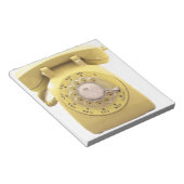 Gelbes Rotary-Telefon Notizblock (angewinkelt)