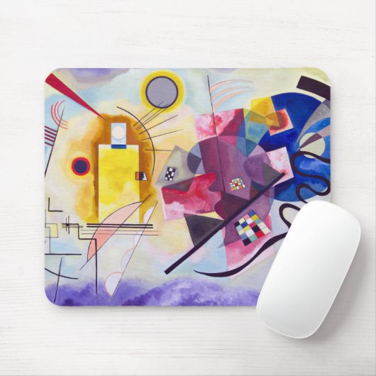 Gelbes Rotes Blau, Wassischer Kandinsky Mousepad (Mit Mouse)