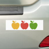Gelbes rotes grünes Apple Autoaufkleber (Auf Auto)