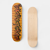 Gelbes Rotes Skateboard - Skateboard (Vorderseite)