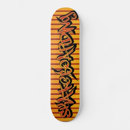Gelbes Rotes Skateboard - Skateboard (Vorderseite)